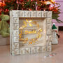 Personalised Wooden Advent Calendar Light Box, thumbnail 1 of 1