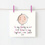 To My Daddy On Our First Father's Day Together Personalised Pink Card, thumbnail 1 of 5
