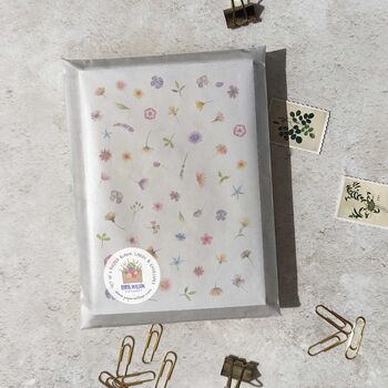 Pressed Wildflowers Set Of Six Note Cards And Envelopes, 4 of 6