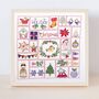 Christmas Advent Calendar Hand Embroidery Kit, thumbnail 1 of 12