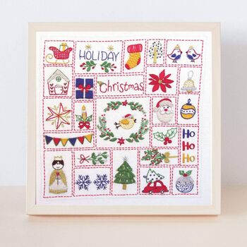 Christmas Advent Calendar Hand Embroidery Kit, 11 of 12