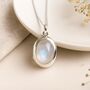 Personalised Sterling Silver Rainbow Moonstone Locket, thumbnail 3 of 11
