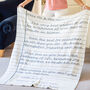 Knitted Anniversary Personalised Letter Blanket, thumbnail 2 of 2