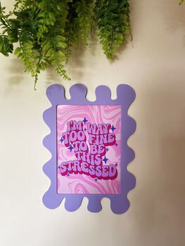 Palma Violet Wall Print Blobby Frame Print Included, 4 of 6