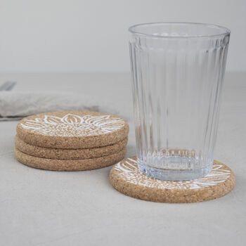 Cork Placemats And Coasters | Sunflower, 2 of 6