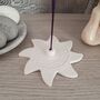 Sun Shaped White Clay Incense Holder, thumbnail 2 of 4