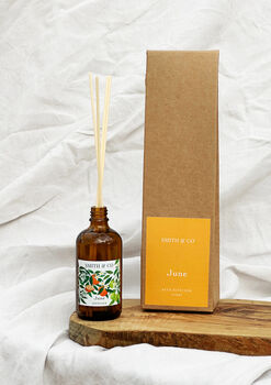 Orange And Bergamot “June” Scented Reed Diffuser, 3 of 4