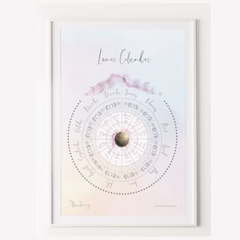 2024 Moon Phases A4 Calendar Digital Download, 2 of 4