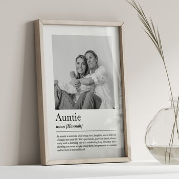 Personalised Auntie Print, Gift For Aunt, 4 of 6