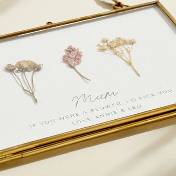 Personalised Pressed Flower Quote Frame, 3 of 6