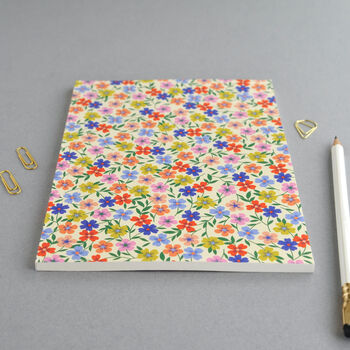 Colourful Floral Perfect Bound Notebook, 3 of 5