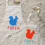 Personalised Squirrel Kids Apron, thumbnail 4 of 7
