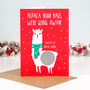 Alpaca Scratch Off Surprise Gift Christmas Card, thumbnail 2 of 4