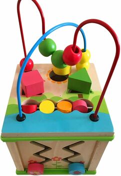 Multi Activity Wooden Activity Cube, 7 of 7