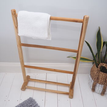 Wooden Towel Rack Bathroom, 2 of 3