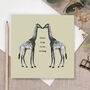 Giraffe Wedding Card That Big Love Thing, thumbnail 1 of 3