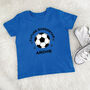 Football Superstar Kid's Personalised Football T Shirt, thumbnail 1 of 2