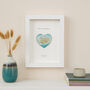 Custom Map 3D Heart Engagement Gift Wall Art, thumbnail 3 of 10