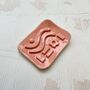 Geometric Pink Ceramic Soap Dish, thumbnail 3 of 3