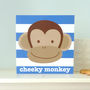 'Cheeky Monkey' Greetings Card, thumbnail 1 of 3