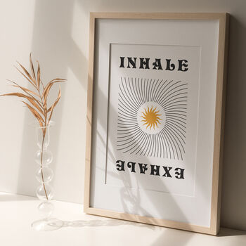'Inhale, Exhale' Graphic Print, 2 of 5