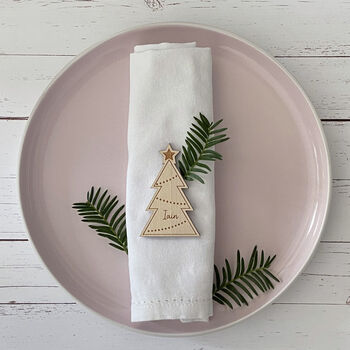 Personalised Christmas Place Setting, 4 of 5