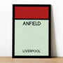 Anfield Monopoly Liverpool Football Print, thumbnail 1 of 2