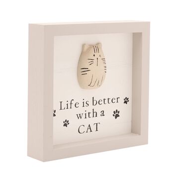 Life Is Better With A Cat/Dog Framed Plaque, 3 of 10