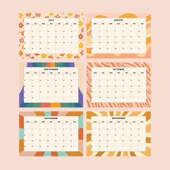 2025 Desk Calendar | Retro Vibes, 3 of 5