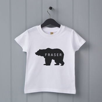 Personalised Daddy Bear T Shirt Set, 2 of 2