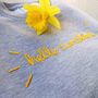 Hello Sunshine Hand Embroidered Sweater, thumbnail 2 of 5