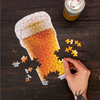 Personalised Beer Puzzle In A Can, 2 of 6
