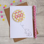Little Bear New Baby Girl Personalised Card, thumbnail 4 of 5