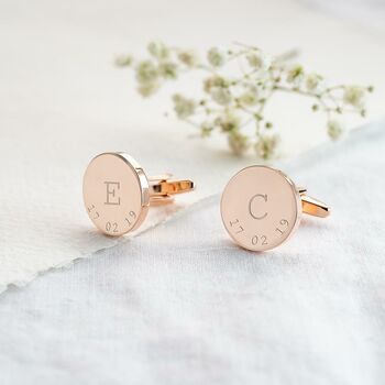 Initial And Date Personalised Cufflinks, 3 of 9