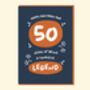 Dad 50th Birthday Card, thumbnail 1 of 7
