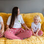 'Mama' Embroidered Christmas Stripe Pyjamas, thumbnail 4 of 5