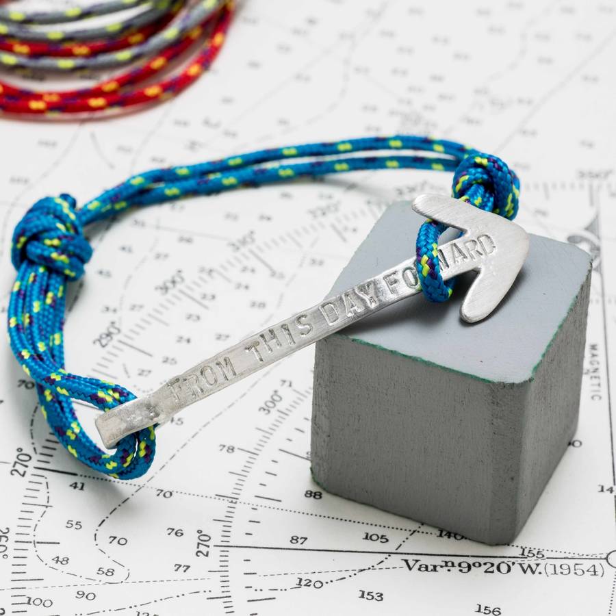 Men's Personalised Arrow Bracelet By Chambers & Beau