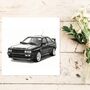 Audi Quattro – Car Greeting Card Illustration, thumbnail 3 of 6