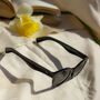 Black Chunky Keyhole Sunglasses, thumbnail 3 of 3