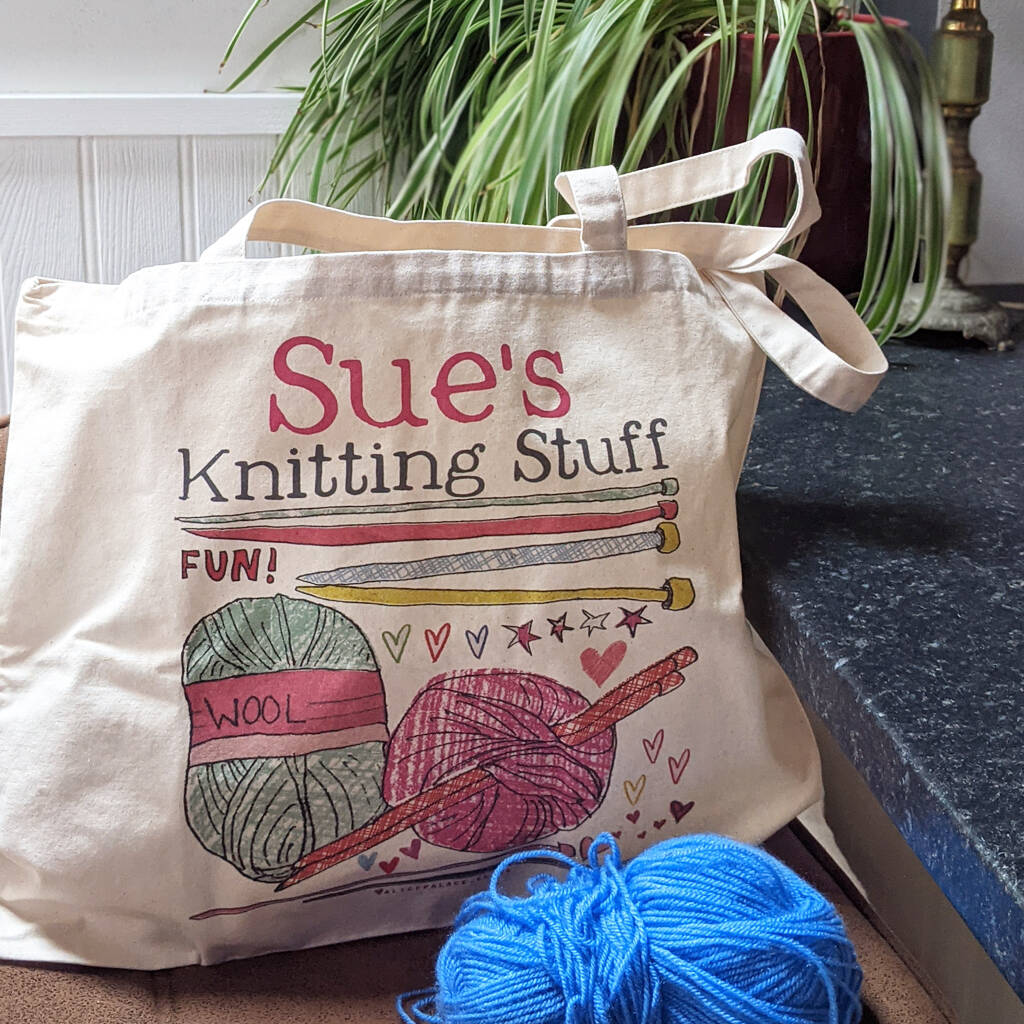 Personalised 'Knitting' Bag, 1 of 12