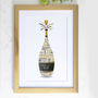 Personalised 40th Birthday Champagne Word Art, thumbnail 7 of 10