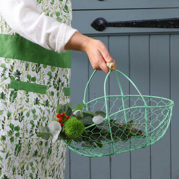 Personalised Chickenwire Garden Basket, 4 of 11