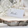 Personalised Calligraphy Wedding Place Name Card, thumbnail 1 of 7