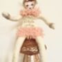 Spun Cotton Christmas Decoration Pink Toadstool Fairy, thumbnail 4 of 6