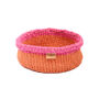 Chiku: Hot Pink And Orange Bread Basket, thumbnail 2 of 5