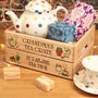 Personalised Afternoon Tea And Cake Gift Crate, thumbnail 1 of 2