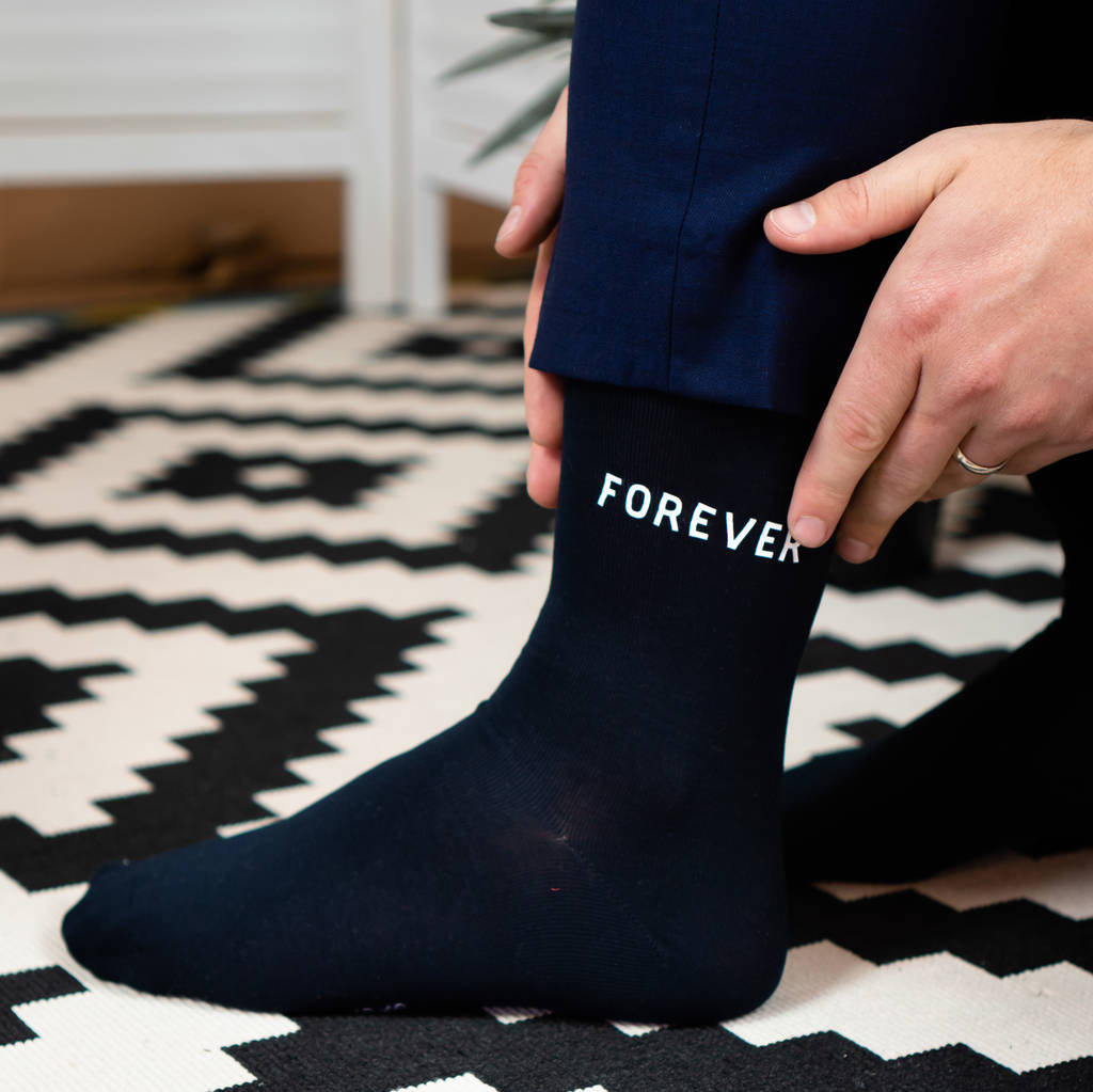 'Always And Forever' Mr And Mr Wedding Day Socks By Rock On Ruby ...