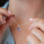 Sterling Silver Birthstone Crystal Necklace, thumbnail 12 of 12