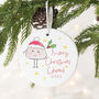 Personalised Name Merry Christmas Tree Decoration C, thumbnail 1 of 2