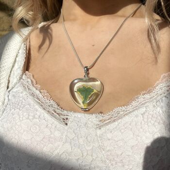 Heart Locket Necklace Photo Gift, 3 of 8